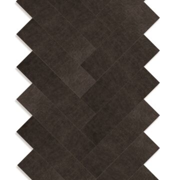 selvklæbende eko-læder vægpaneler  fiskebensmønster mørkebrunt